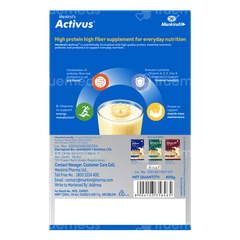 Activus Vanilla Flavour Zero Added Sucrose Refill Powder 400Gm